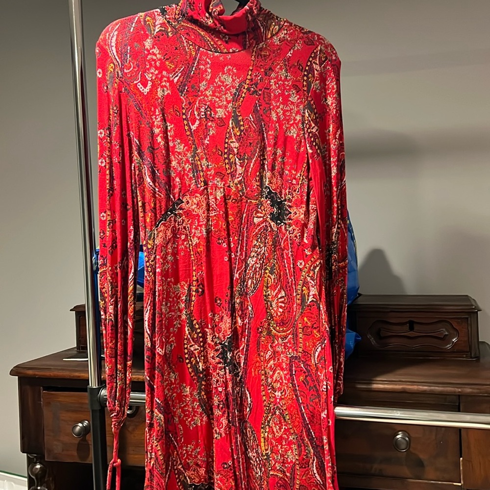Free people dress. Cute back and sleeve detail